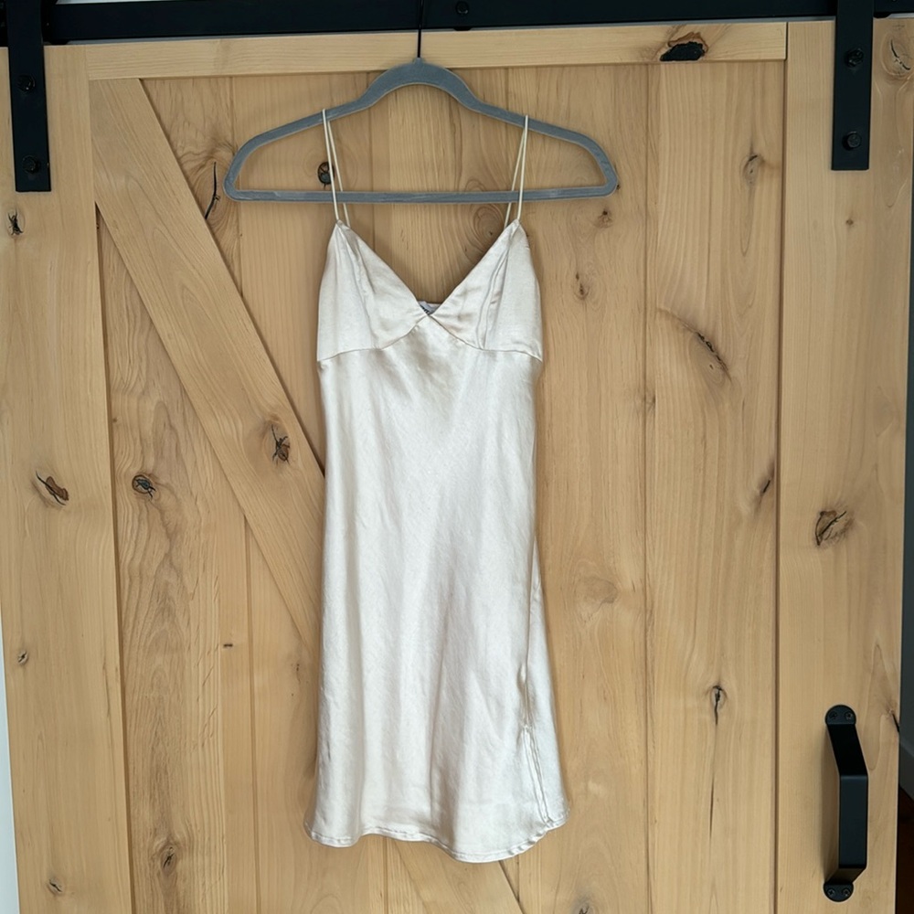Short silky dress